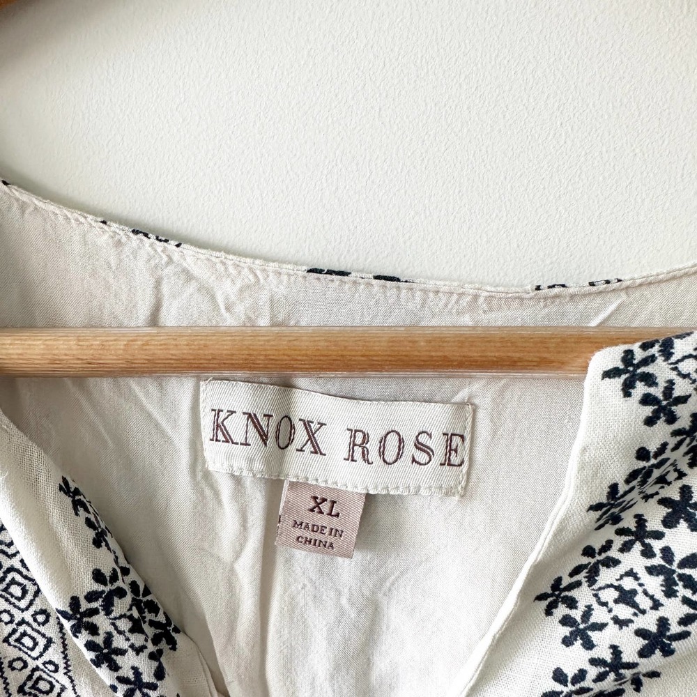 Target Knox Rose Boho Cream Embroidered Tank XL - Picture 3 of 4